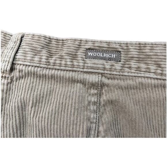 Woolrich High Rise Corduroy Pant Trousers Sz 14 Khaki Tan Academia Granny Preppy - Picture 7 of 9